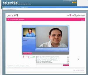 Job Interview Manager Video-Vorstellungsgespräch JIM Videokonferenz