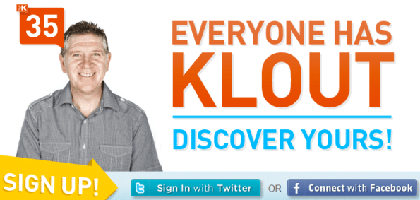 klout start Einfluss messen mit Klout: Sinn und Unsinn
