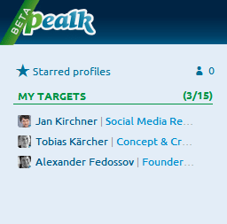 pealk_target_list pealk target list Pealk: einfache App für einfaches LinkedIn Recruiting