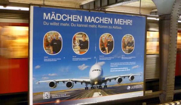 Mädchen machen mehr Azubi Marketing bei Airbus mmm airbus Mädchen machen mehr Azubi Marketing bei Airbus