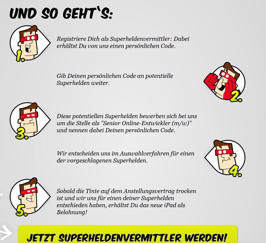 Superheldenvermittler Superheldenvermittler1 Superhelden Empfehlungsprogramm